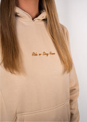 Ride or Stay Home Frauen Hoodie - Tactical Sand