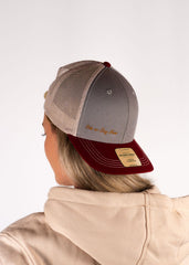 Ride or Stay Home - Tactical Trucker Cap (Grey/Red)