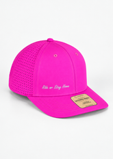 Ride or Stay Home Unisex Trucker Cap - Viced Pink – Produktansicht ohne Model