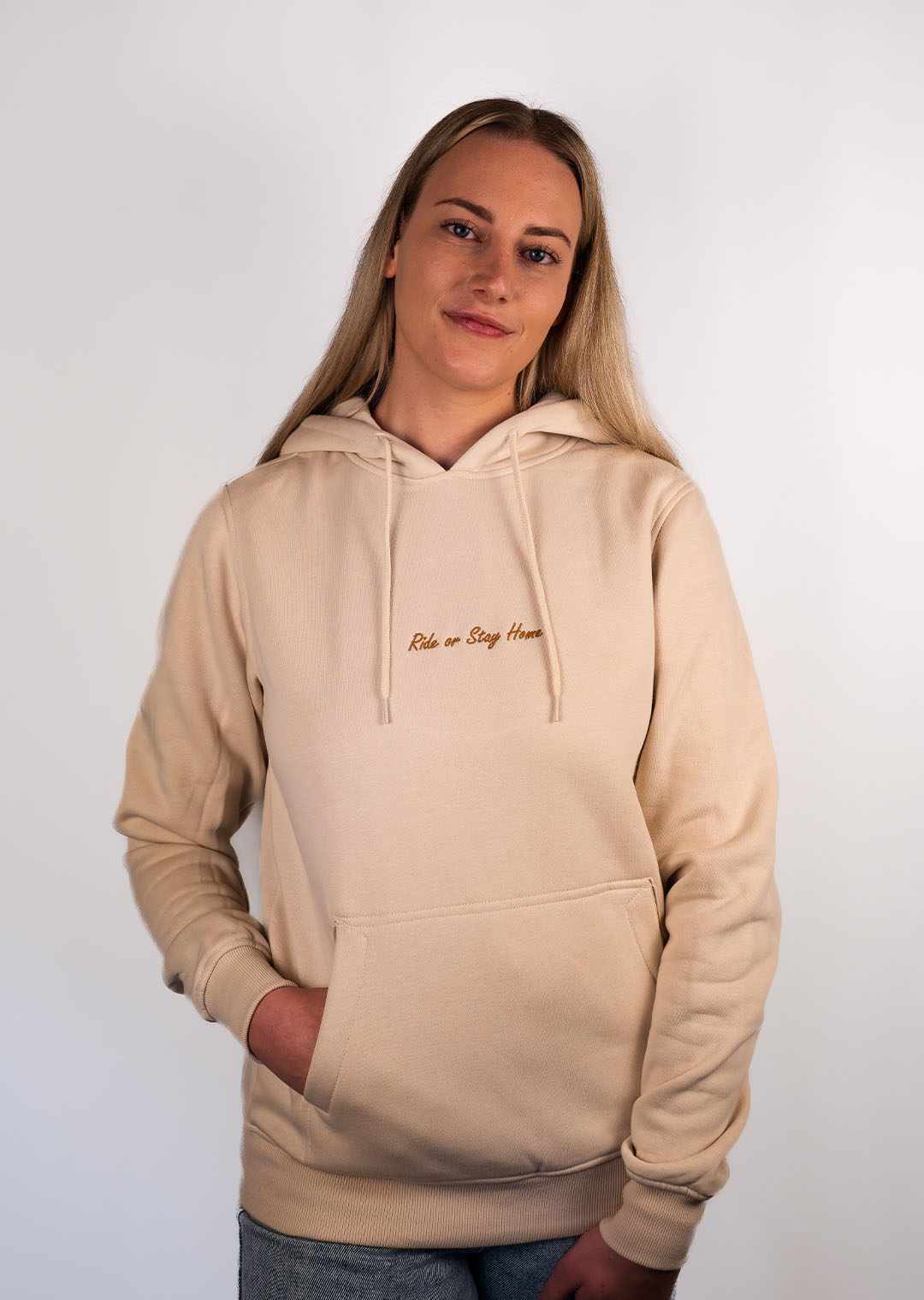 Ride or Stay Home Frauen Hoodie - Tactical Sand