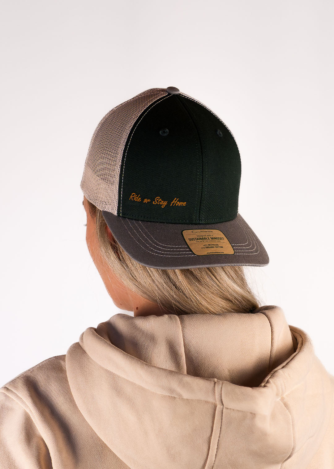 Ride or Stay Home - Tactical Trucker Cap (Green/Grey)
