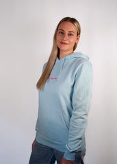 Ride or Stay Home Frauen Hoodie - Viced Hellblau