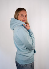 Ride or Stay Home Frauen Hoodie - Viced Hellblau
