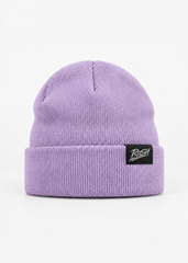Ride or Stay Home Beanie Lavender – Frontansicht mit RoSH-Webetikett