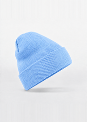 Ride or Stay Home Beanie Sky Blue – schräge Seitenansicht