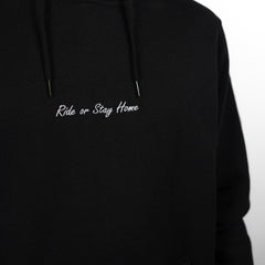Ride or Stay Home Herren Hoodie Classic Schwarz – Produktansicht 2