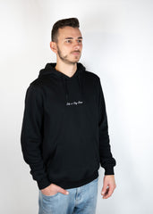 Ride or Stay Home Herren Hoodie Classic Schwarz – Produktansicht 3