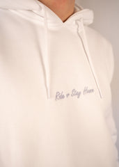 Ride or Stay Home Herren Hoodie Classic Weiß – Produktansicht 4