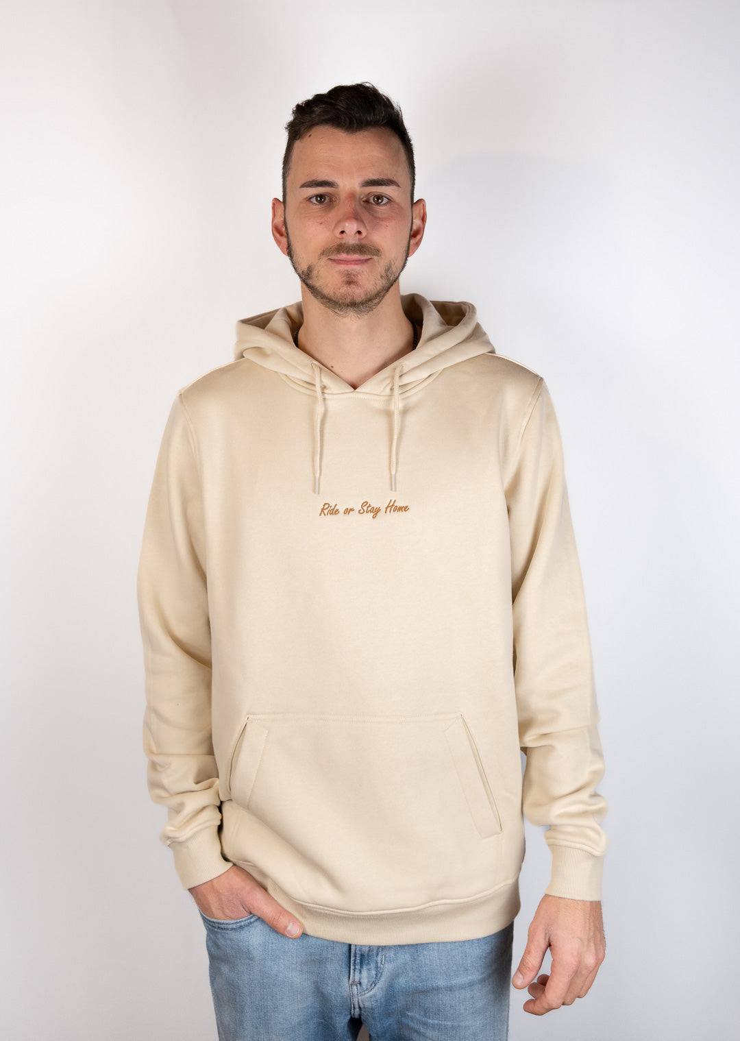 Ride or Stay Home Herren Hoodie Tactical Sand – Produktansicht 1