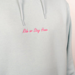 Ride or Stay Home Herren Hoodie Viced Hellblau – Produktansicht 2