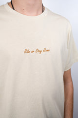 Ride or Stay Home Herren T Shirt Tactical Sand – Produktansicht 2