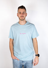 Ride or Stay Home Herren T Shirt Viced Hellblau – Produktansicht 3