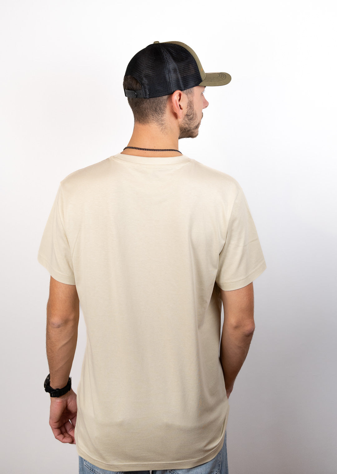 Ride or Stay Home Unisex Trucker Cap Tactical Olive/Schwarz – Produktansicht 4