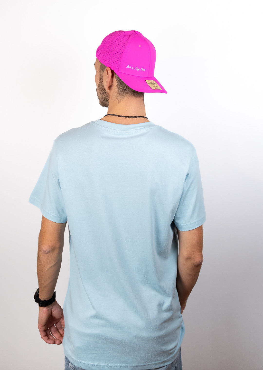 Ride or Stay Home Unisex Trucker Cap Viced Pink – Produktansicht 5