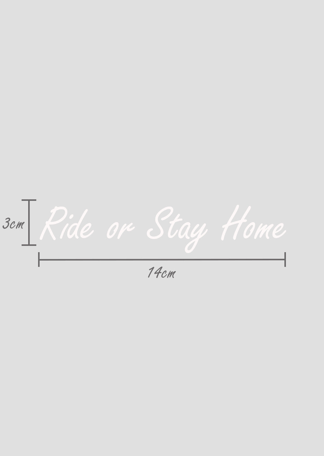 Ride or Stay Home Sticker – Produktansicht 4