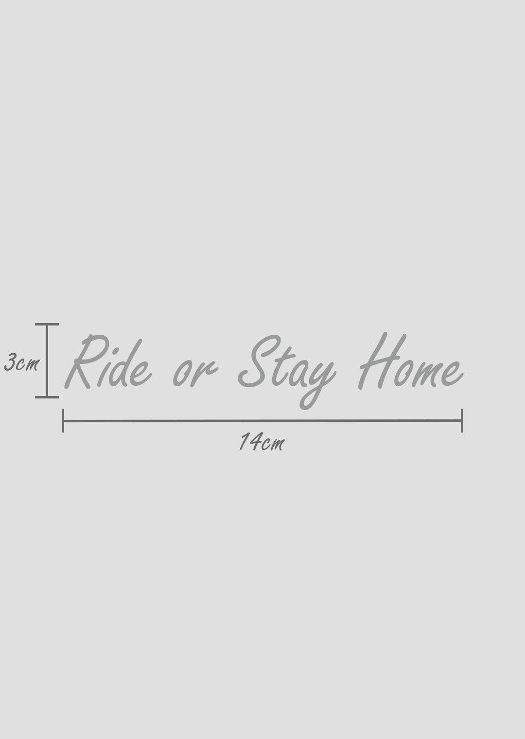 Ride or Stay Home Sticker – Produktansicht 6